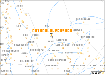map of Goth Golawer Usmān