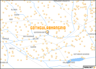 map of Goth Gulāb Mangrio