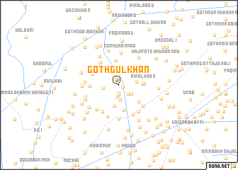 map of Goth Gul Khān