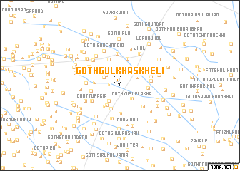 map of Goth Gul Khāskheli
