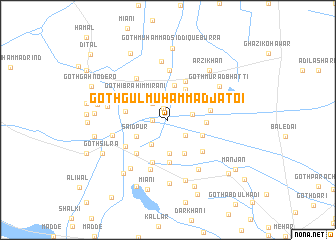 map of Goth Gul Muhammad Jatoi