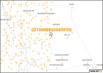 map of Goth Habbu Khān Rind
