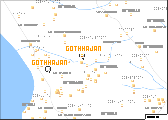 map of Goth Hājan