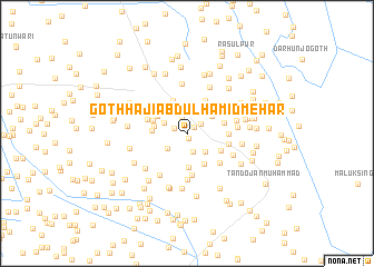 map of Goth Hāji Abdul Hamīd Mehar
