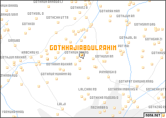 map of Goth Hāji Abdul Rahīm