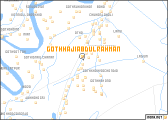 map of Goth Hāji Abdul Rahmān