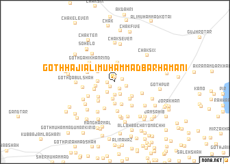 map of Goth Hāji Ali Muhammad Barhāmāni