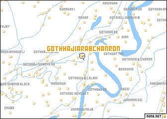 map of Goth Hāji Arab Chānron