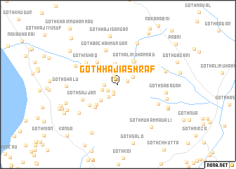 map of Goth Hāji Ashraf