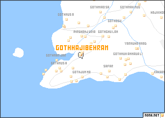 map of Goth Hāji Behrām