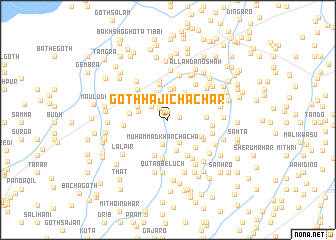 map of Goth Hāji Chāchar