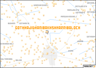 map of Goth Hāji Dhani Bakhsh Marri Baloch