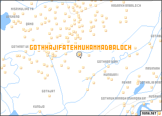 map of Goth Hāji Fateh Muhammad Baloch