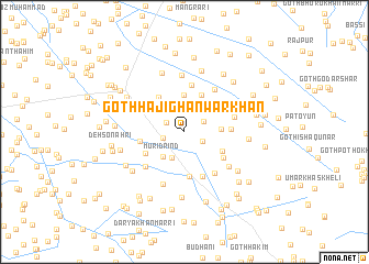 map of Goth Hāji Ghanwar Khān