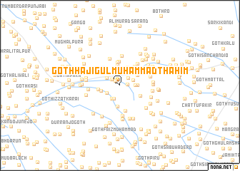 map of Goth Hāji Gul Muhammad Thāhim