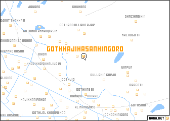 map of Goth Hāji Hasan Hingoro