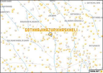 map of Goth Hāji Hazūri Khāskheli