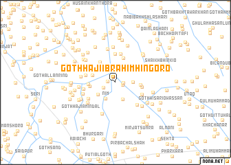 map of Goth Hāji Ibrāhīm Hingoro