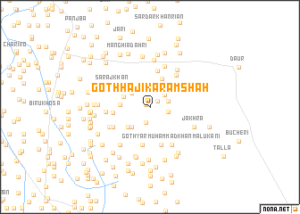 map of Goth Hāji Karam Shāh