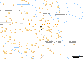 map of Goth Hāji Karīm Mehar