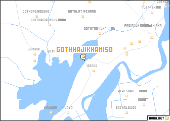 map of Goth Hāji Khamīso