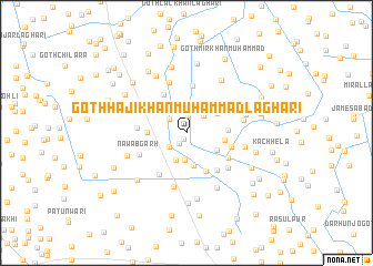 map of Goth Hāji Khān Muhammad Laghāri