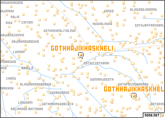 map of Goth Hāji Khāskheli