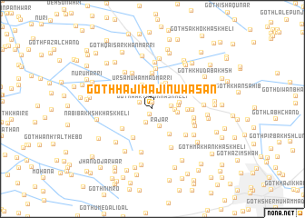 map of Goth Hāji Majīnu Wasān