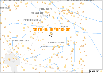 map of Goth Hāji Mewo Khān