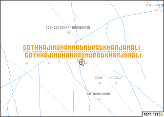 map of Goth Hāji Muhammad Murād Khān Jamāli