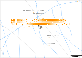 map of Goth Hāji Muhammad Murād Khān Jamāli