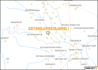 map of Goth Haji Pario Jamāli