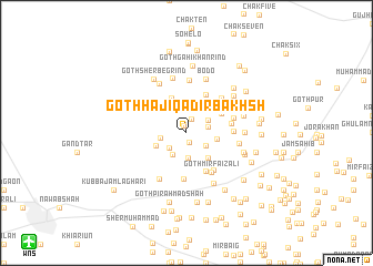 map of Goth Hāji Qādir Bakhsh