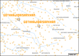 map of Goth Hāji Qaisar Khān