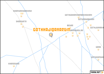 map of Goth Hāji Qamar Dīn