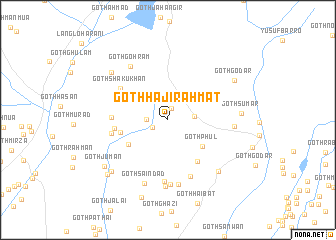 map of Goth Hāji Rahmat