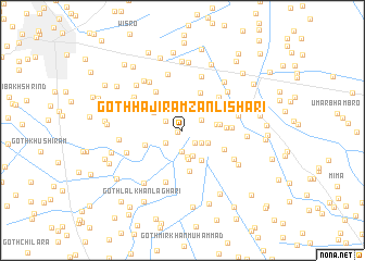 map of Goth Hāji Ramzān Lishāri