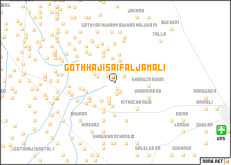 map of Goth Hāji Saifal Jamāli