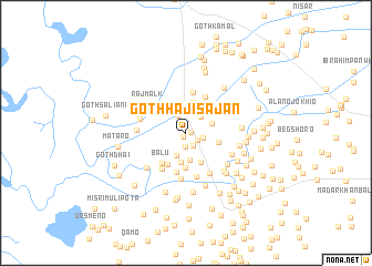 map of Goth Hāji Sājan