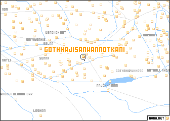 map of Goth Hāji Sānwan Notkāni