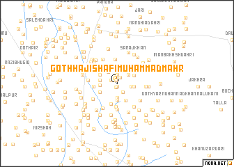 map of Goth Hāji Shafi Muhammad Mahr