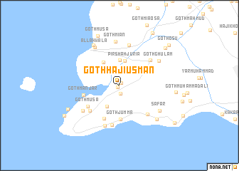 map of Goth Hāji Usmān