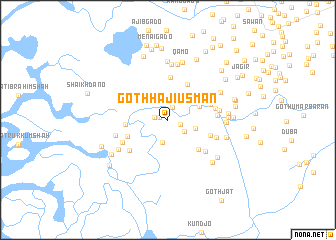map of Goth Hāji Usmān