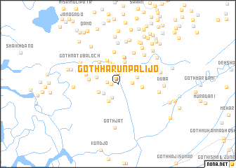 map of Goth Hārūn Palijo