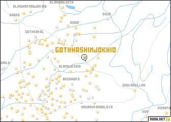 map of Goth Hāshim Jokhio