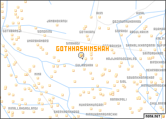 map of Goth Hāshim Shāh