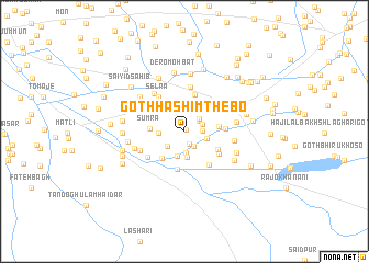 map of Goth Hāshim Thebo