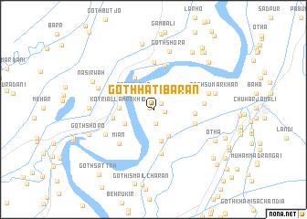 map of Goth Hati Bārān