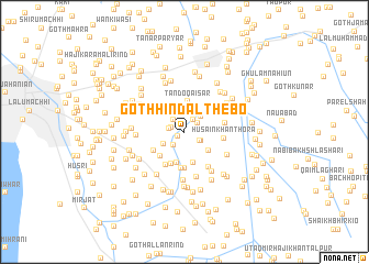 map of Goth Hindāl Thebo