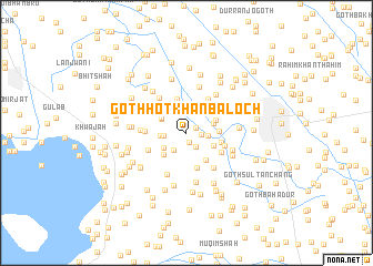 map of Goth Hot Khān Baloch